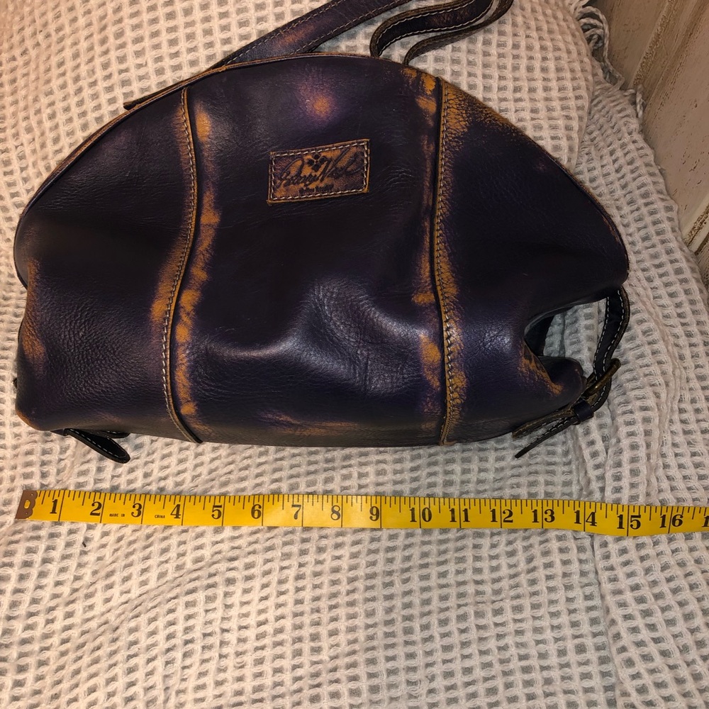 Patricia Nash Small Blue Leather Purse